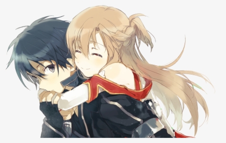 Kirito And Asuna Hug, HD Png Download, Transparent PNG