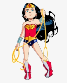 Cartoon,fictional Woman,clip Art,justice - Clipart Wonder Woman Png, Transparent Png, Transparent PNG