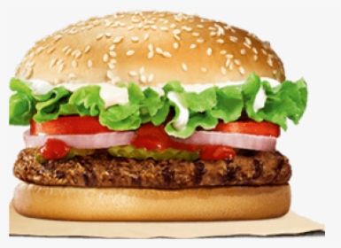 Whopper Hamburger Burger King Fast Food Restaurant - Burger King Burger Png, Transparent Png, Transparent PNG