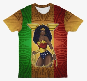 Black Wonder Woman T-shirt   Class - Wonder Woman, HD Png Download, Transparent PNG