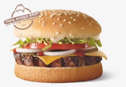 Transparent Whopper Png - Hungry Jacks Whopper With Cheese, Png Download, Transparent PNG