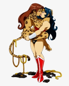 Wonder Woman And Cheetah Love, HD Png Download, Transparent PNG