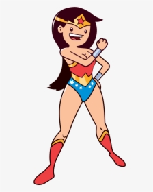 Wonder Woman - Cartoon, HD Png Download, Transparent PNG