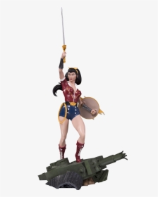 Wonder Woman Bombshells Statue, HD Png Download, Transparent PNG