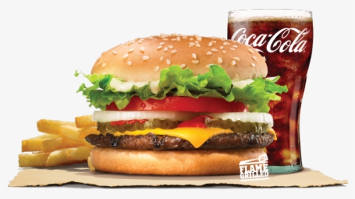 Cheese Value Meal - Whopper Jr With Cheese, HD Png Download, Transparent PNG