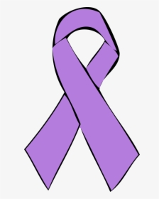 Brain Fighting Cliparts Zone - Purple Ribbon Transparent Background, HD Png Download, Transparent PNG