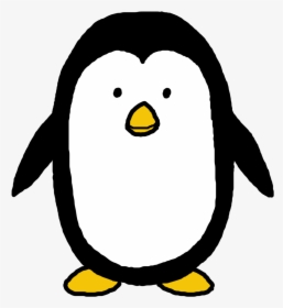 Winter Baby Penguin Clip Art Clip Art Winter Clipart - Draw A Simple Penguin, HD Png Download, Transparent PNG