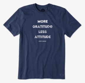 Men S More Gratitude Crusher Tee - Active Shirt, HD Png Download, Transparent PNG