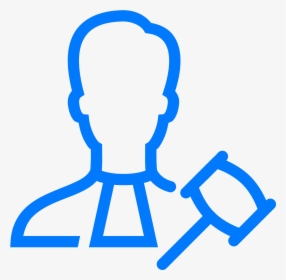 Transparent Gavel Silhouette Png - White Human Icon Png, Png Download, Transparent PNG
