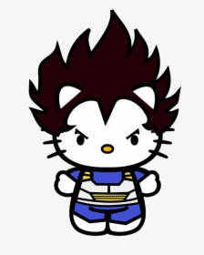 Transparent Vegeta Head Png - Hello Kitty É Um Gato, Png Download, Transparent PNG