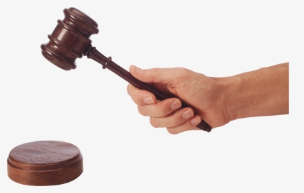 Gavel Judge Hammer In Hand - Gavel In Hand Png, Transparent Png, Transparent PNG
