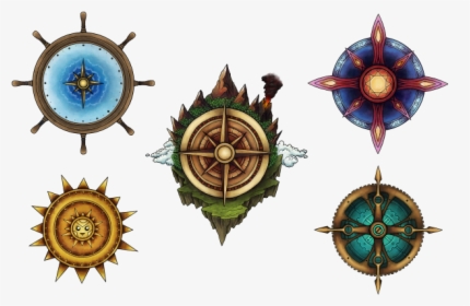 Caeora’s Free Compasses For Worldanvil - Ship Wheel Logo Design, HD Png Download, Transparent PNG