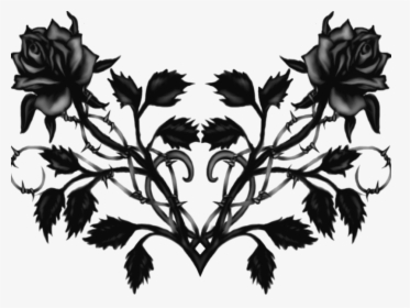 Black Roses Png - Goth Tattoo Png, Transparent Png, Transparent PNG