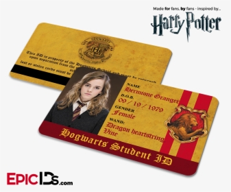 Harry Potter Inspired Hogwarts Student Id - Harry Potter Id Card, HD Png Download, Transparent PNG