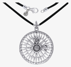 Silver Compass Rose Pendant And Cord - Indian Flag For Background Editing, HD Png Download, Transparent PNG