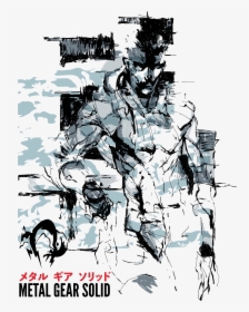Solid Snake - Mgs - White - Thumbnail - Metal Gear - Mgs Snake Transparent Art, HD Png Download, Transparent PNG
