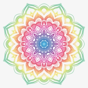 #mandala #colorful #ftestickers - Mandala Designs, HD Png Download, Transparent PNG