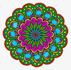 #colorful #mandala #freetoedit - Circle, HD Png Download, Transparent PNG