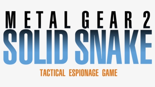 Metal Gear 2 Solid Snake Logo, HD Png Download, Transparent PNG