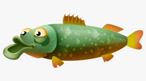 Fish - Clipart Pike Pics Cartoon, HD Png Download, Transparent PNG