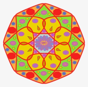 Mandala Svg Clip Arts - Mandalas Para Niños A Color, HD Png Download, Transparent PNG