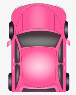 Pink Car Clip Art - Car Clipart Top View, HD Png Download, Transparent PNG