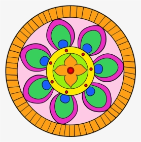 How To Draw Beginner Mandala - Matching Colors, HD Png Download, Transparent PNG