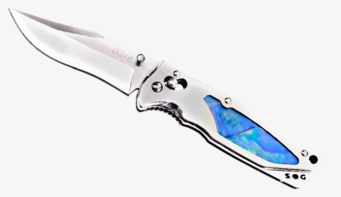#knife #blue #silver #weapon #stab #cut #dope #swag - Utility Knife, HD Png Download, Transparent PNG