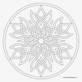 Mandala For Coloring Png, Transparent Png, Transparent PNG