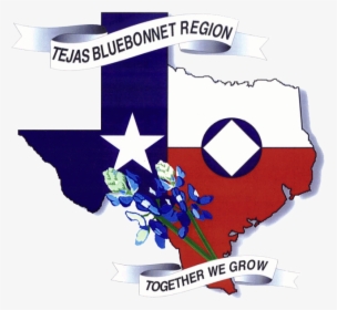 Tejas Bluebonnet Logo - Texas State Flag Png, Transparent Png, Transparent PNG