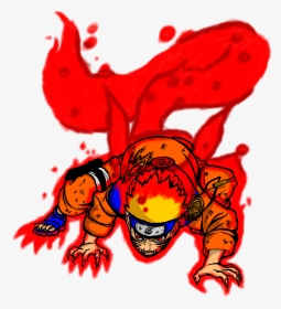 Tailed Stage With - Naruto Drawing Nine Tails, HD Png Download, Transparent PNG