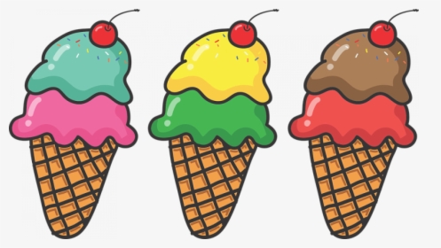 Ice Cream Social - Ice Cream Cones Clipart, HD Png Download, Transparent PNG