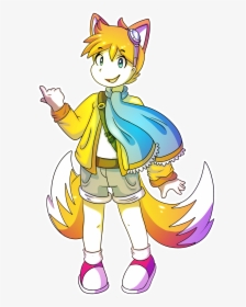 Tails The Fox Gijinka - Tails The Fox Drawing, HD Png Download, Transparent PNG