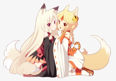 Anime Girl Fox Cute, HD Png Download, Transparent PNG