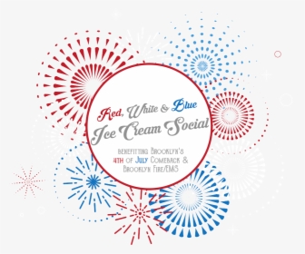 Red, White & Blue Ice Cream Social - Circle, HD Png Download, Transparent PNG