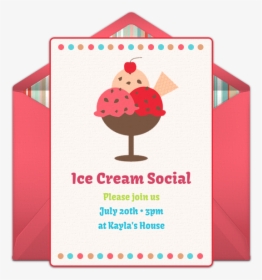 Ice Cream Social Invitations, HD Png Download, Transparent PNG