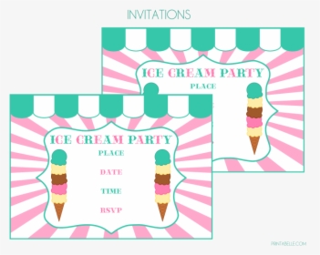 Free Ice Cream Invitations, HD Png Download, Transparent PNG