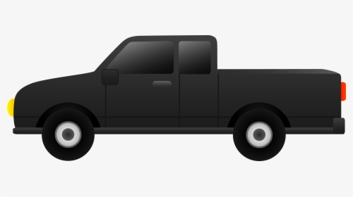 Pickup Truck Toyota Hilux Toyota Tacoma Car Van - Black Truck Clip Art, HD Png Download, Transparent PNG