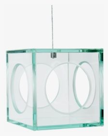 Gold Leaf Design Hanging Glass Cube - Circle, HD Png Download, Transparent PNG