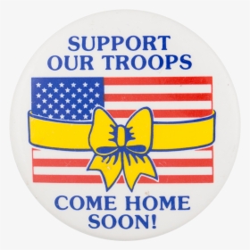 Support Our Troops Cause Button Museum - Circle, HD Png Download, Transparent PNG