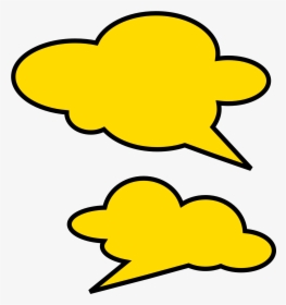 Transparent Think Bubble Clipart - Bubble Speech Png Yellow, Png Download, Transparent PNG