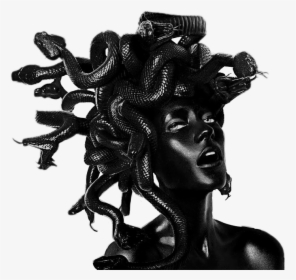 Vaporwave Aesthetic Black Medusa Snake Statue Grunge - Myths And Legends Art, HD Png Download, Transparent PNG