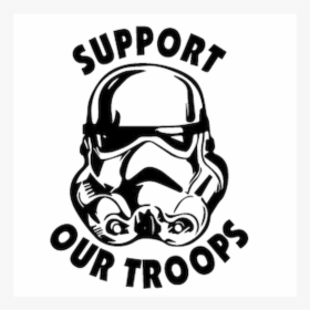 Stormtrooper Support Our Troops Vinyl Decal Sticker  size - Darth Vader, HD Png Download, Transparent PNG