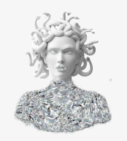 #diamondeffect #diamond #shine #aesthetic #aesthetics - Transparent Medusa Sculpture Png, Png Download, Transparent PNG