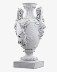 Neoclassical Bisque Porcelain Urn - Vase, HD Png Download, Transparent PNG