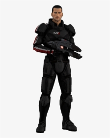 Mass Effect Shepard Render, HD Png Download, Transparent PNG