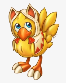 Cockatiel Clipart Chocobo - Chibi Chocobo White Mage, HD Png Download, Transparent PNG
