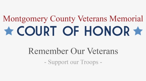 Montgomery County Veterans Memorial Court Of Honor - Printing, HD Png Download, Transparent PNG