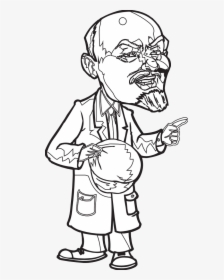 Lenin Drawing Outline - Cartoon, HD Png Download, Transparent PNG