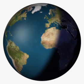 Earth With Specular Reflection Over America And Night - Change You Want To See, HD Png Download, Transparent PNG